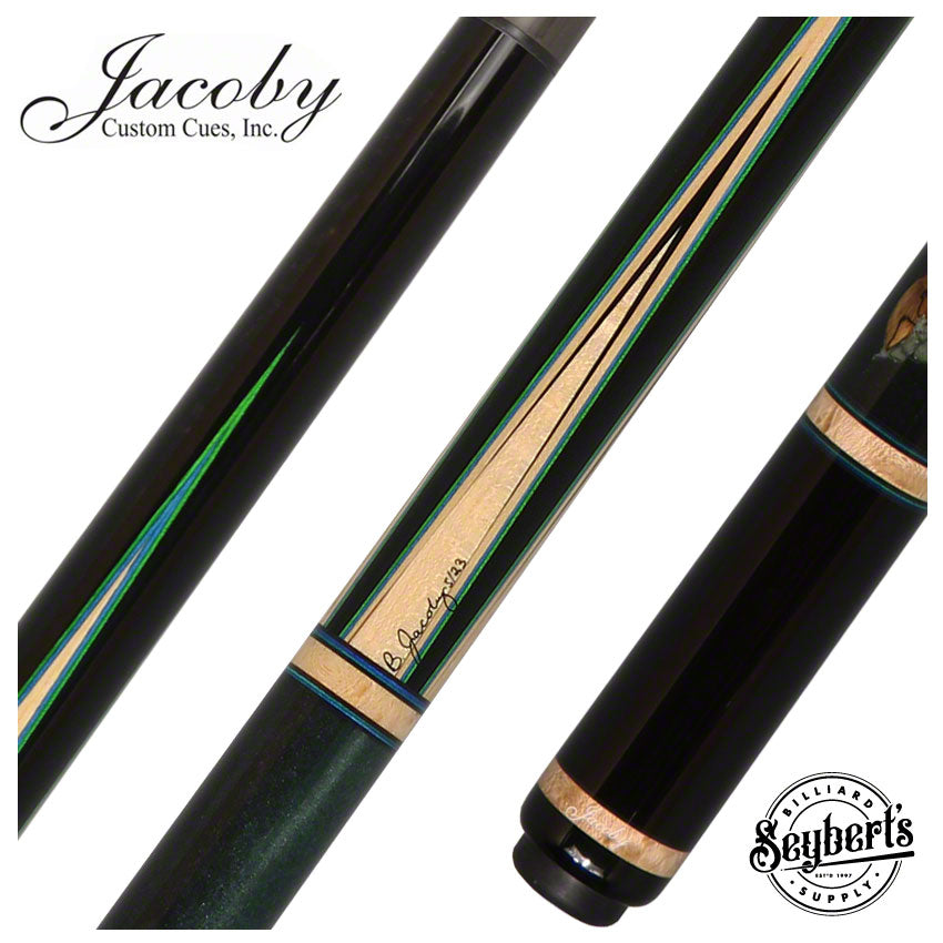 ビリヤード Jacoby custom cue Jacoby Custom Play Cue with 12.3mm V4 Black Carbon Shaft - 0523-97