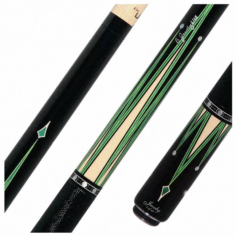 Jacoby Custom Raven Pool Cue - 0917-52LWGRN
