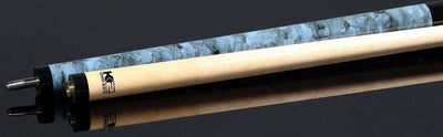K2 Matte Blue Smoke Graphic No Wrap Pool Cue with 12.50mm K2 LD Shaft