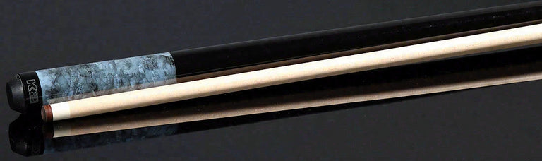 K2 Matte Blue Smoke Graphic No Wrap Pool Cue with 12.50mm K2 LD Shaft