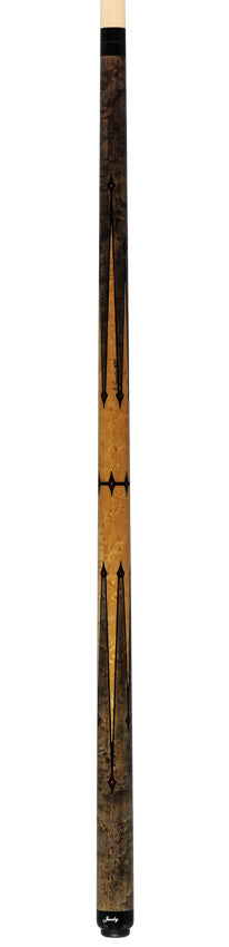 Jacoby Custom Grey-Stained Birdseye Maple and Bloody Jasper Play Cue - 1024-320