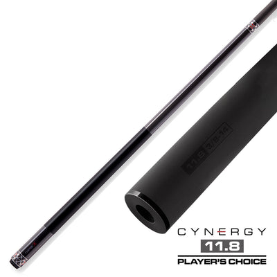 Cuetec Cynergy X Raw Black with Black Poly Wrap Pool Cue - 95-120UPW