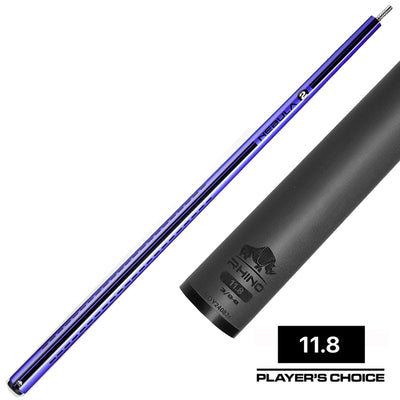Rhino Nebula 2 Amethyst Purple No Wrap Carbon Pool Cue