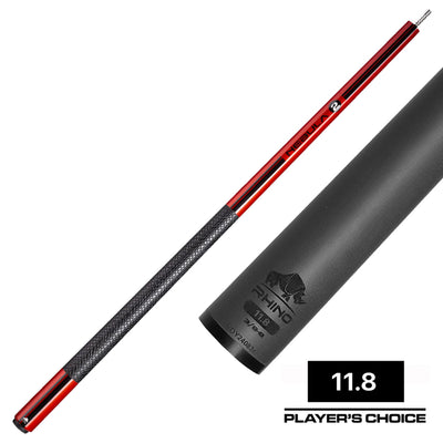 Rhino Nebula 2 Crimson Red Carbon Pool Cue with Sports Wrap