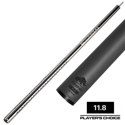 Rhino Nebula 2 Charcoal Gray No Wrap Carbon Pool Cue