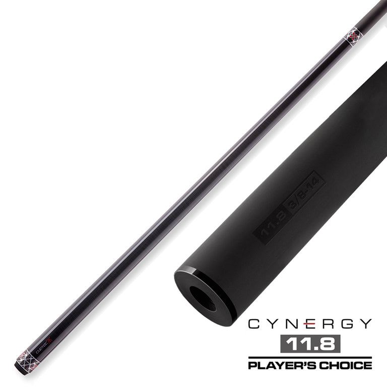 Cuetec Cynergy X Raw Black No-Wrap Pool Cue - 95-120