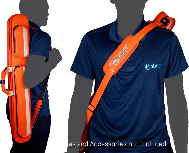 Molinari Retro 2x4 Soft Case - Orange / Light Pink