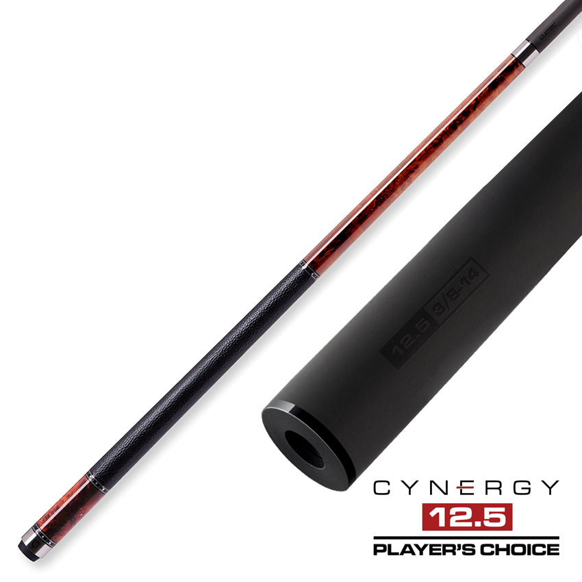 Cuetec Cynergy Truewood Mappa Burl 2 Leather Wrap Pool Cue - 95