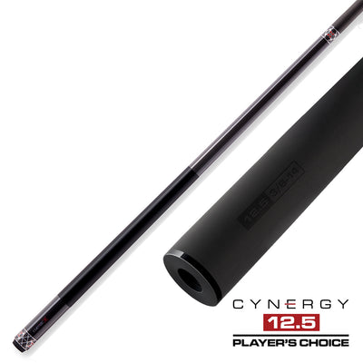 Cuetec Cynergy X Raw Black with Black Poly Wrap Pool Cue - 95-120UPW