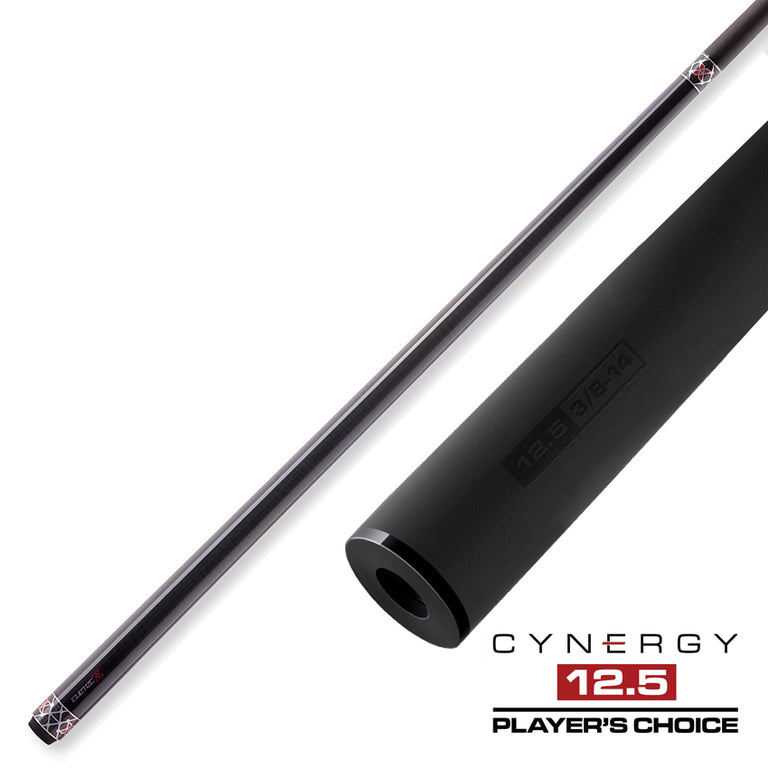 Cuetec Cynergy X Raw Black No-Wrap Pool Cue - 95-120