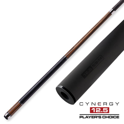 Cuetec Cynergy Truewood Ebony II Leather Wrap Pool Cue  - 95-104LTW