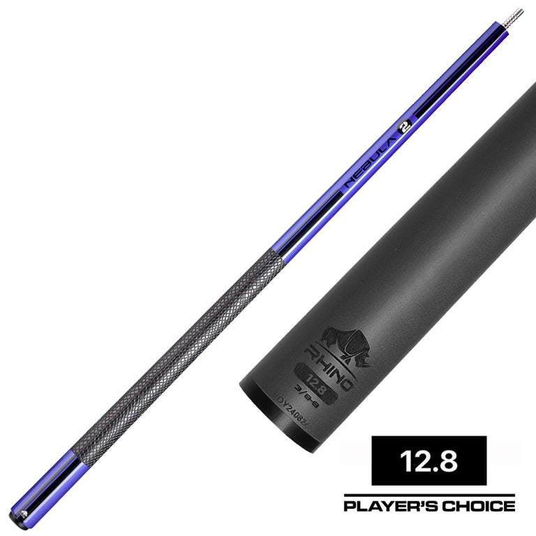 Rhino Nebula 2 Amethyst Purple Carbon Pool Cue with Sports Wrap