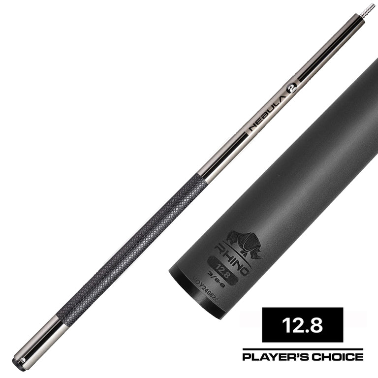 Rhino Nebula 2 Charcoal Gray Carbon Pool Cue with Sports Wrap