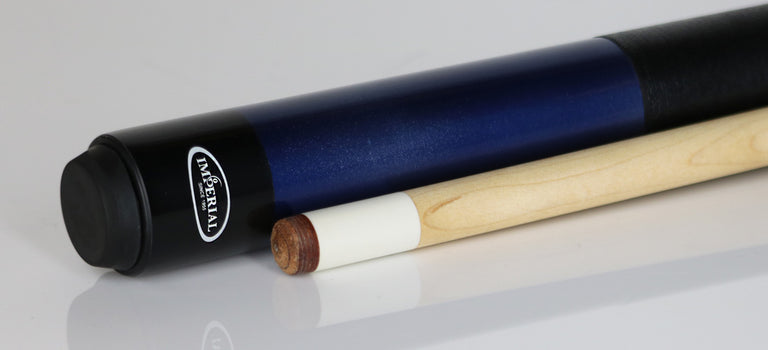 Imperial Premier Blue Pool Cue with Linen Wrap