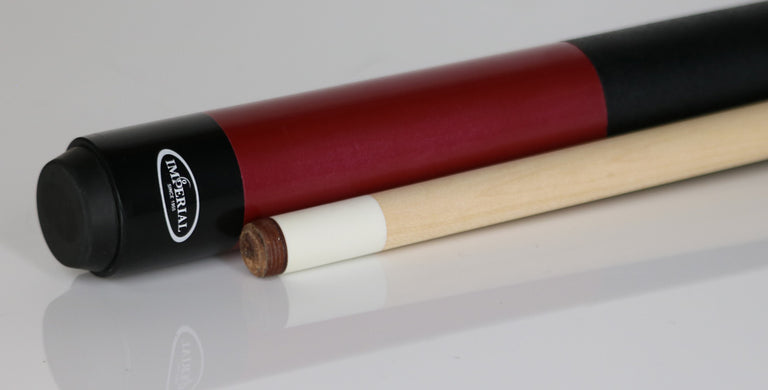 Imperial Premier Red Pool Cue with Linen Wrap