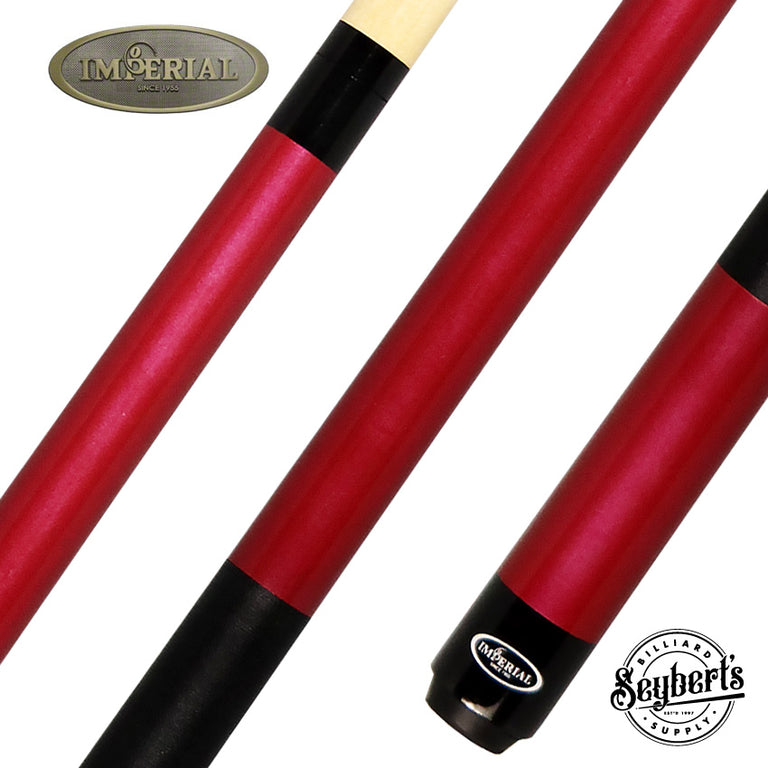 Imperial Premier Red Pool Cue with Linen Wrap