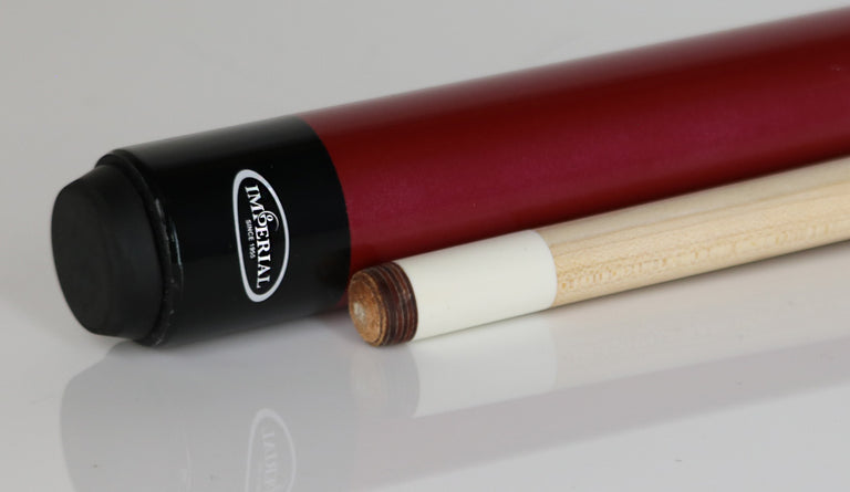 Imperial Premier Red Pool Cue with No-Wrap