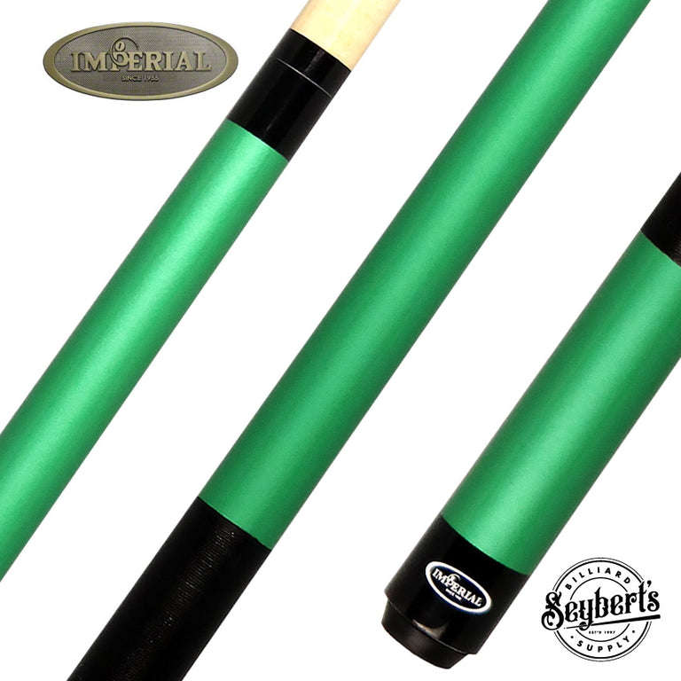 Imperial Premier Green Pool Cue with Linen Wrap