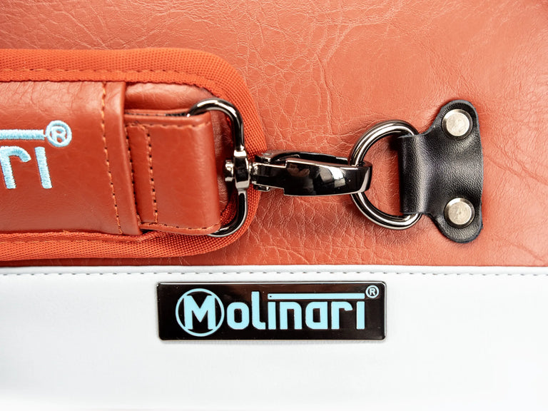 Molinari Retro Flat 3x6 Soft Case - Brown / Light Blue