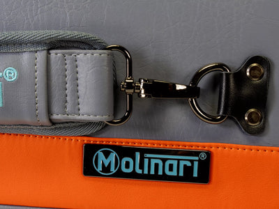 Molinari Retro Flat 3x6 Soft Case - Gray / Orange