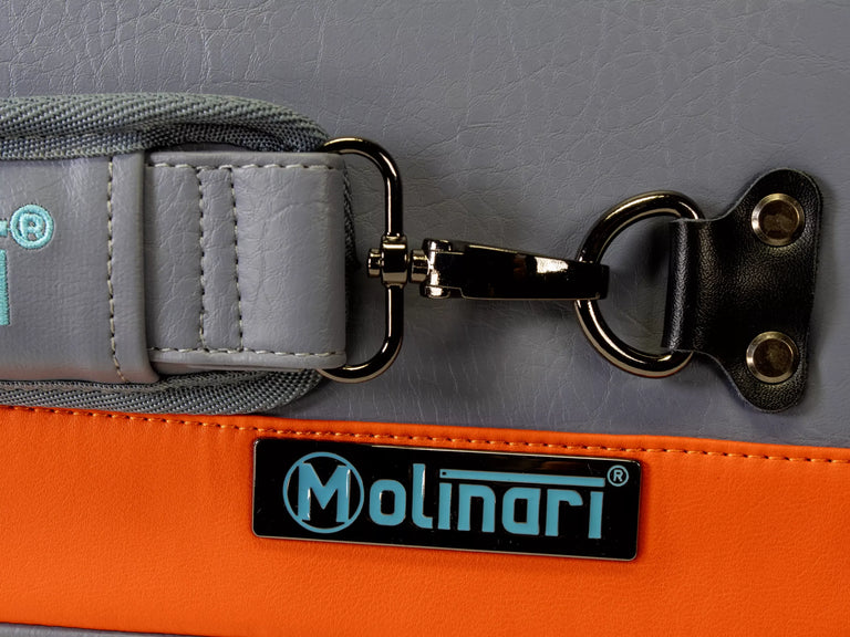Molinari Retro Flat 3x6 Soft Case - Gray / Orange