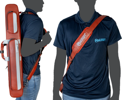 Molinari Flat Butterfly 2x4 Soft Case - Brown / Light Blue