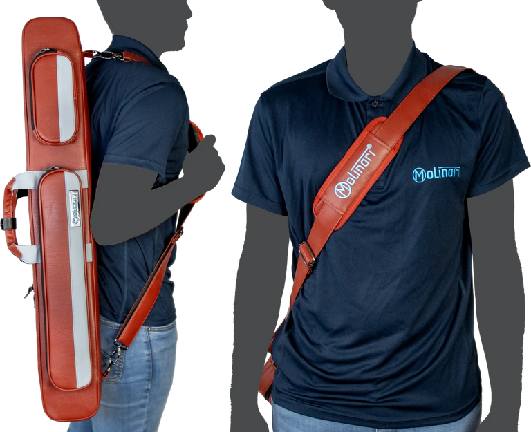 Molinari Flat Butterfly 2x4 Soft Case - Brown / Light Blue