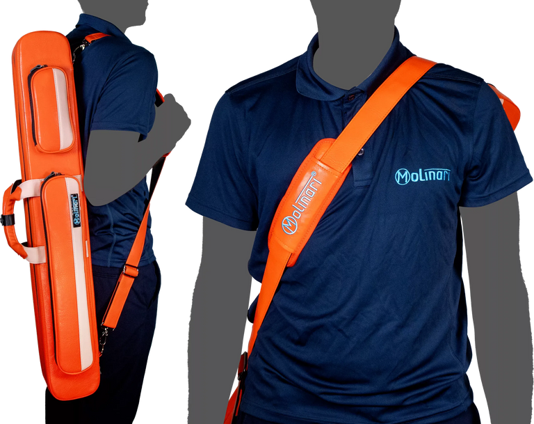 Molinari Flat Butterfly 2x4 Soft Case - Orange / Light Pink