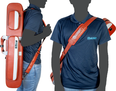 Molinari Retro Flat 3x6 Soft Case - Brown / Light Blue