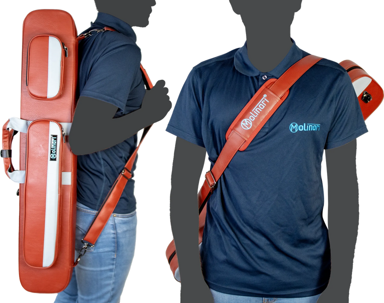 Molinari Retro Flat 3x6 Soft Case - Brown / Light Blue