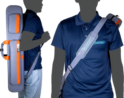 Molinari Retro Flat 3x6 Soft Case - Gray / Orange