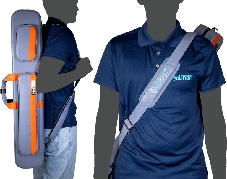 Molinari Retro Flat 3x6 Soft Case - Gray / Orange