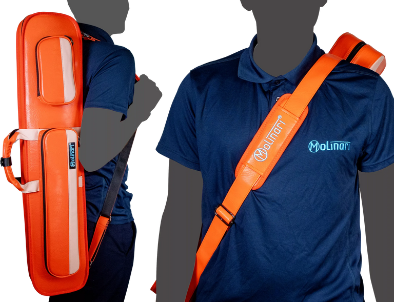 Molinari Retro Flat 3x6 Soft Case - Orange / Light Pink