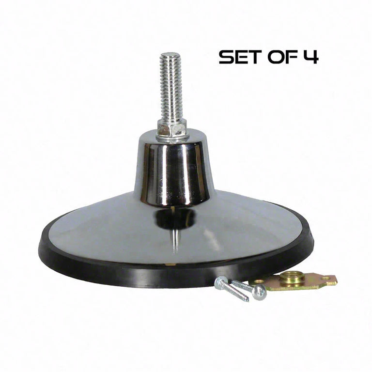 Chrome Leg Levelers (set of 4)