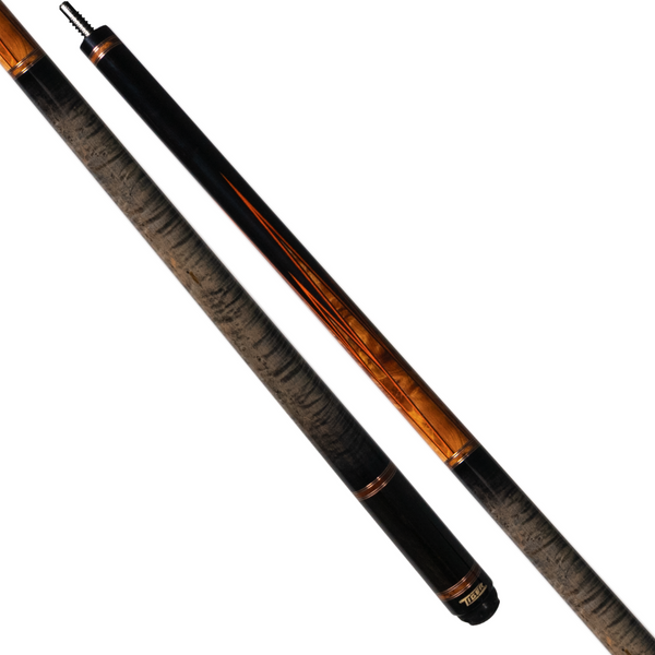 Tiger LX7 Ebony and Amboyna Burl Wrapless Pool Cue - Seybert's