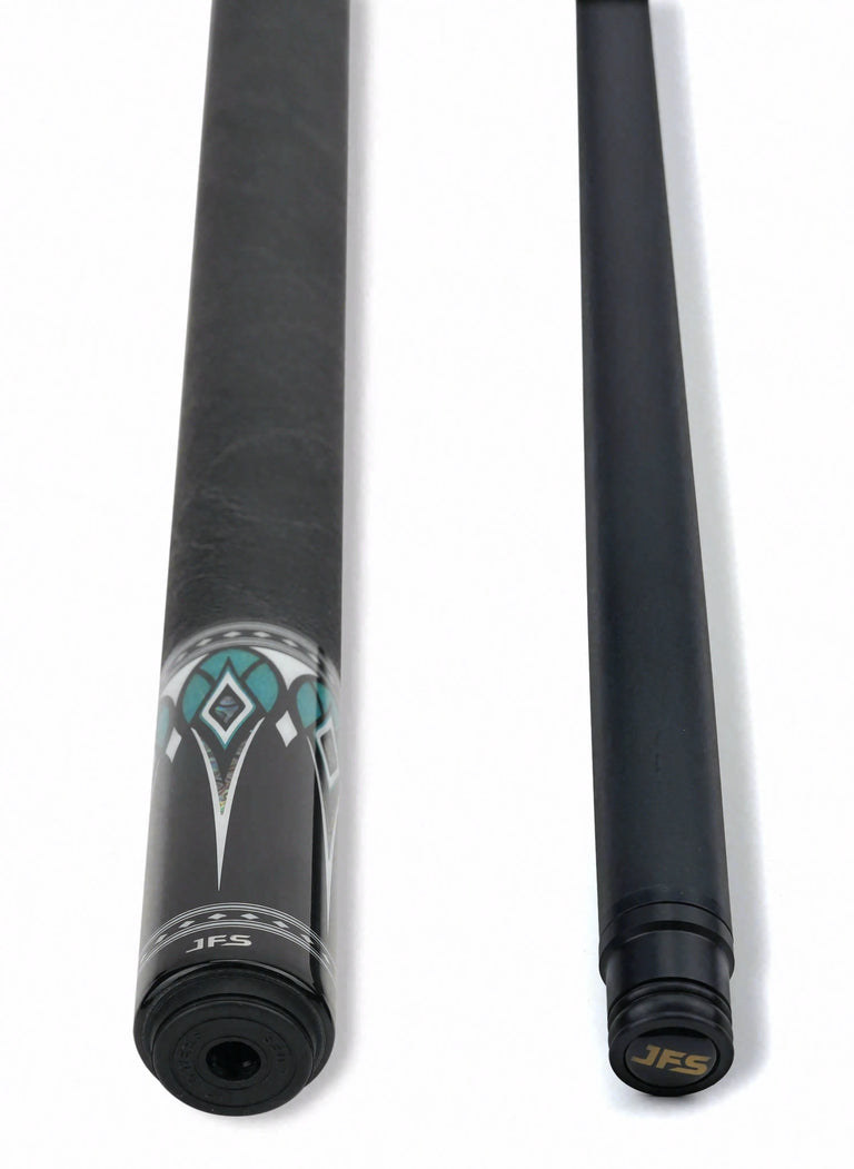 JFlowers Valen Flow Pool Cue with Elephant Wrap and Carbon Shaft