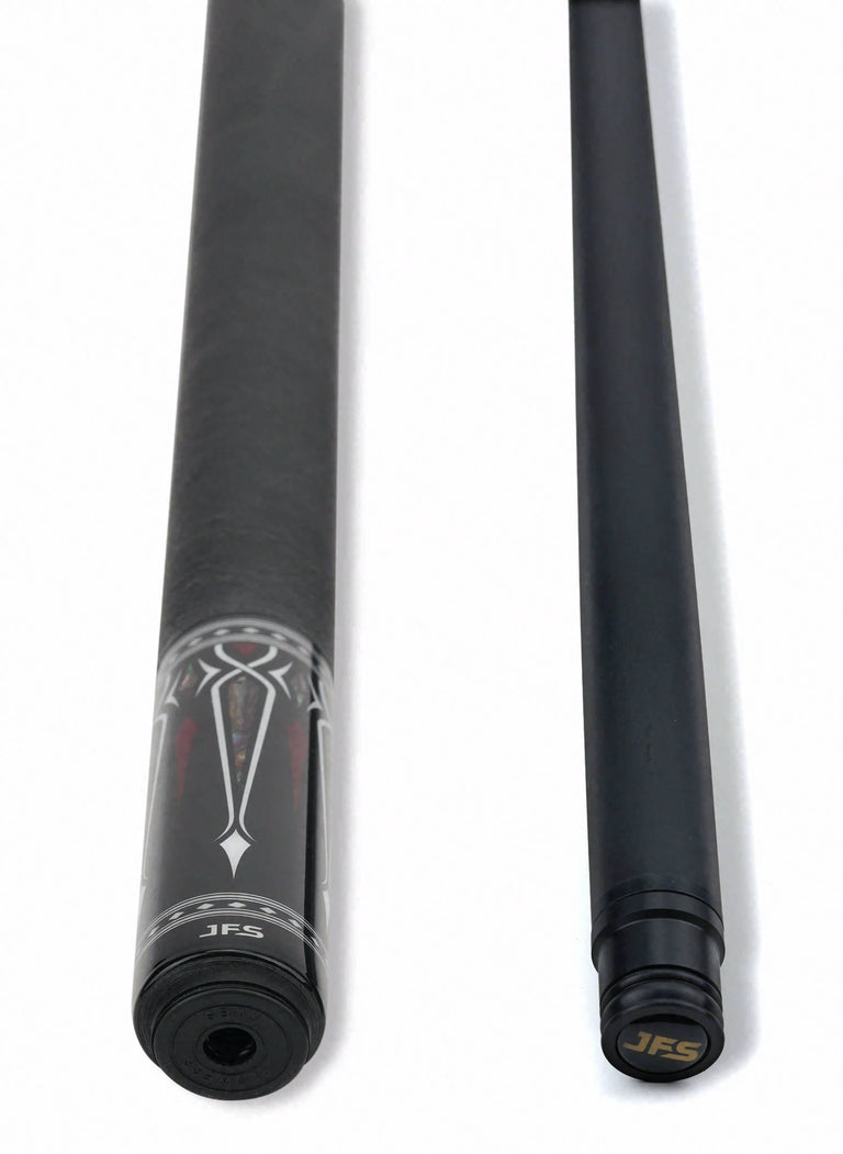JFlowers Valen Prime Pool Cue with Elephant Wrap and Carbon Shaft