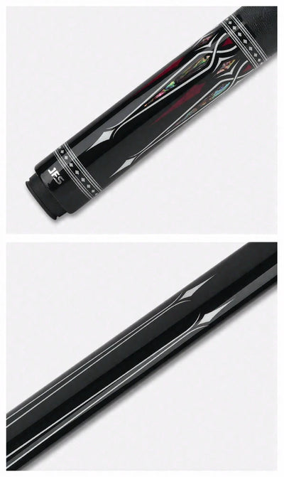JFlowers Valen Prime Pool Cue with Elephant Wrap and Carbon Shaft