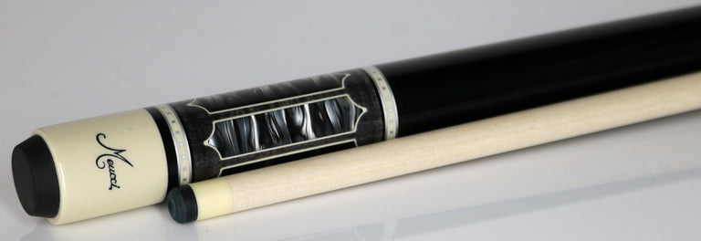 Meucci 2020 Cue - Grey with Black Pearl and Black Wrap - Pro Shaft