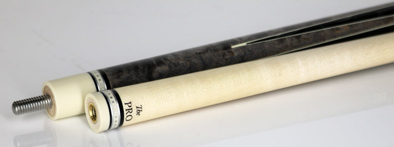 Meucci 2020 Cue - Grey with Black Pearl and Black Wrap - Pro Shaft