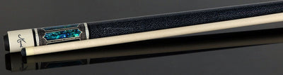 Meucci 2020 Gray - Blue Pearl - Black/White Wrap Pool Cue with Pro Shaft - 2020GYBLBKWHP