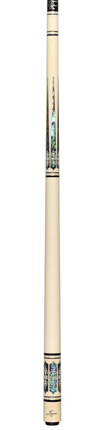 21st Century #3 Meucci Cue - White - Abalone Pearl - White Wrap - Carbon Shaft