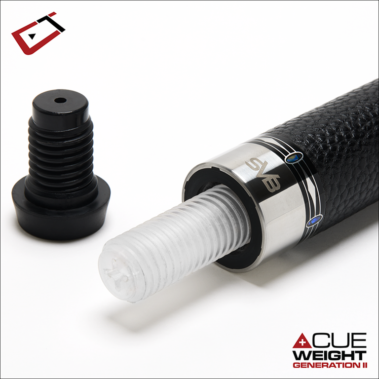 Cuetec Cynergy SVB Gen II White Play Cue with Leather Wrap