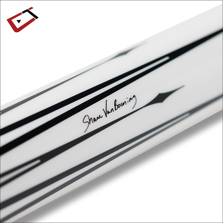 Cuetec Cynergy SVB Gen II White Play Cue with Leather Wrap