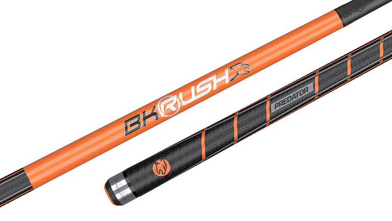 Predator BK Rush Flare Orange  Break Cue - Sport Wrap