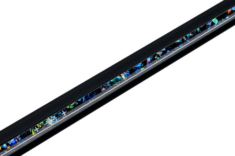 Predator P3 Galaxy Metallic Black with Galaxy Stripes No Wrap Pool Cue - Uni-loc