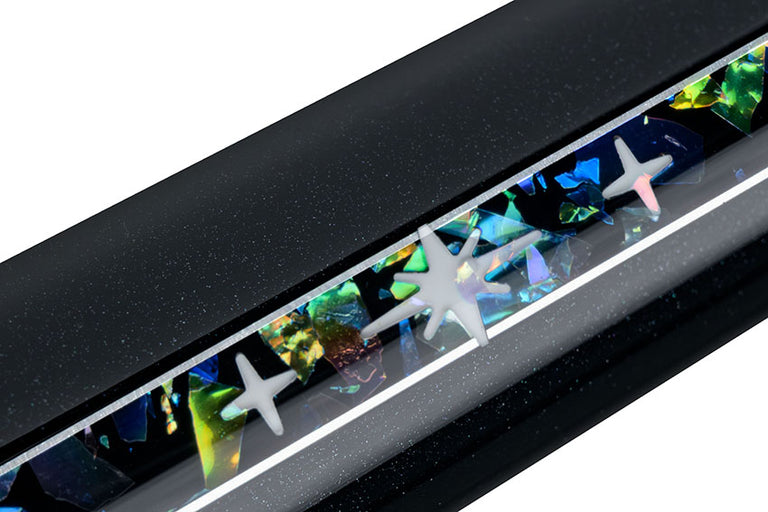 Predator P3 Galaxy Metallic Black with Galaxy Stripes No Wrap Pool Cue - Uni-loc