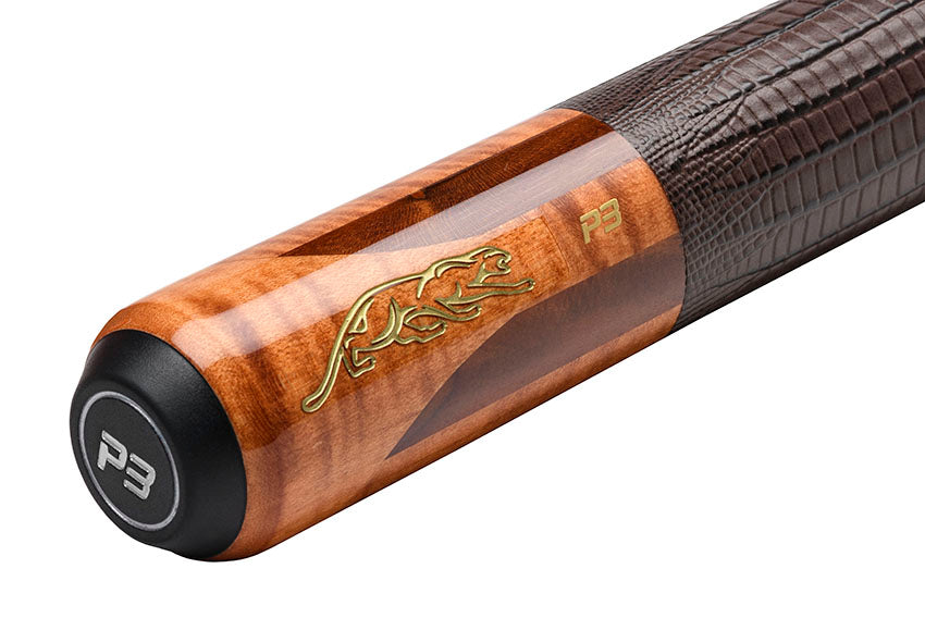 Predator P3 Aura Golden Curly Maple and Bocote Pool Cue with Luxe
