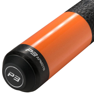 Predator P3 Flare Orange Pool Cue with Luxe Leather Wrap - Uniloc