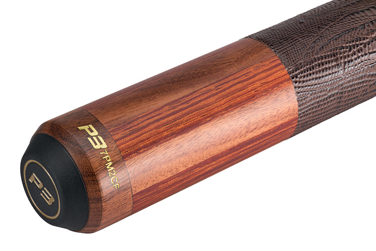 Predator P3 Prowler Rosewood with Rengas Stripes Pool Cue with Brown Lizard Grain Leather Wrap - Uniloc